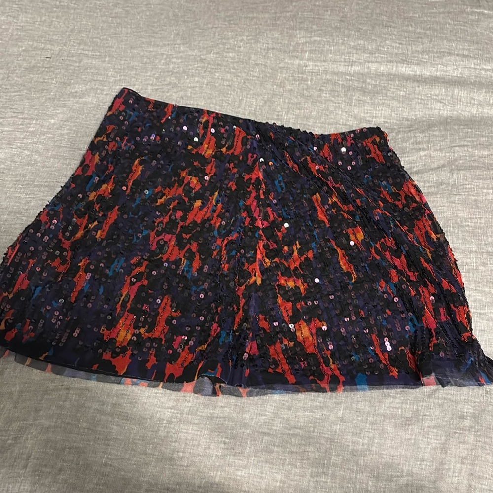 French Connection Sequin Mini Skirt